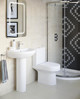 Avari Coco 1TH Basin & Full Pedestal 500 x 390mm Avari Coco 1TH Basin & Full Pedestal 500 x 390mm
